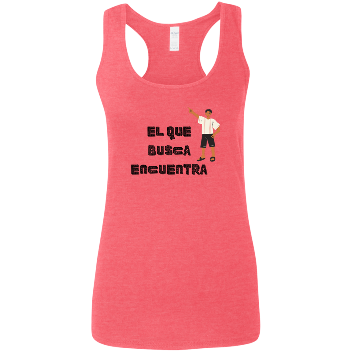 Search And Ye Shall Find  Ladies' Softstyle Racerback Tank