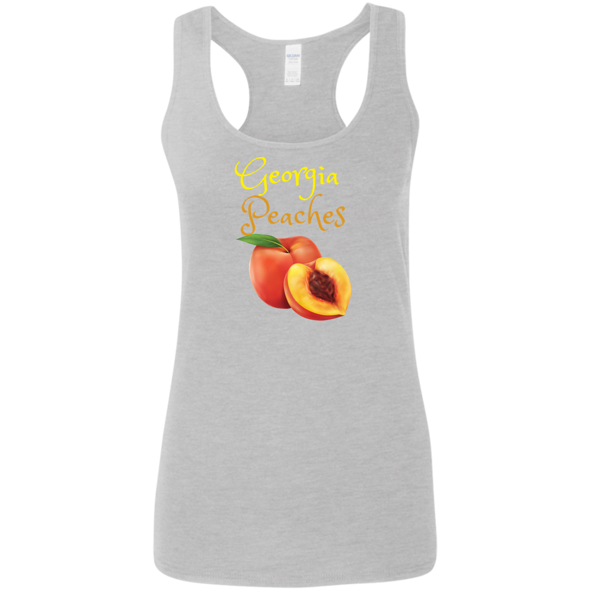 GA Peaches Ladies' Softstyle Racerback Tank