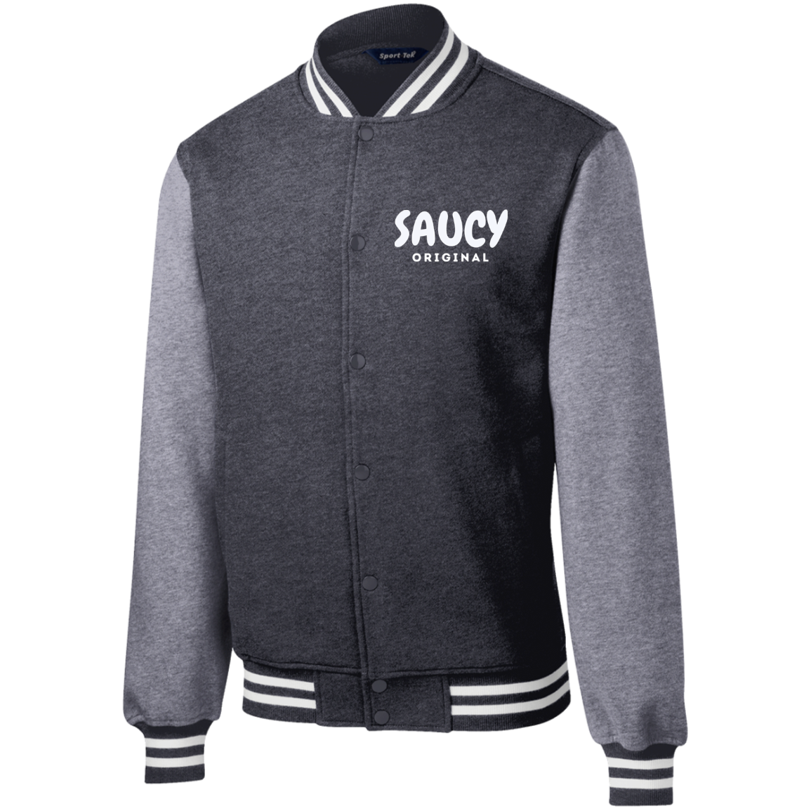 Saucy Original Fleece Letterman Jacket