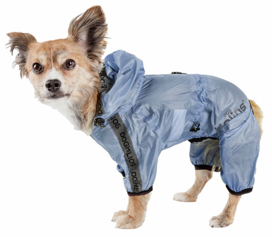 Dog Helios ® 'Torrential Shield' Waterproof Multi-Adjustable Full Bodied Pet Dog Windbreaker Raincoat